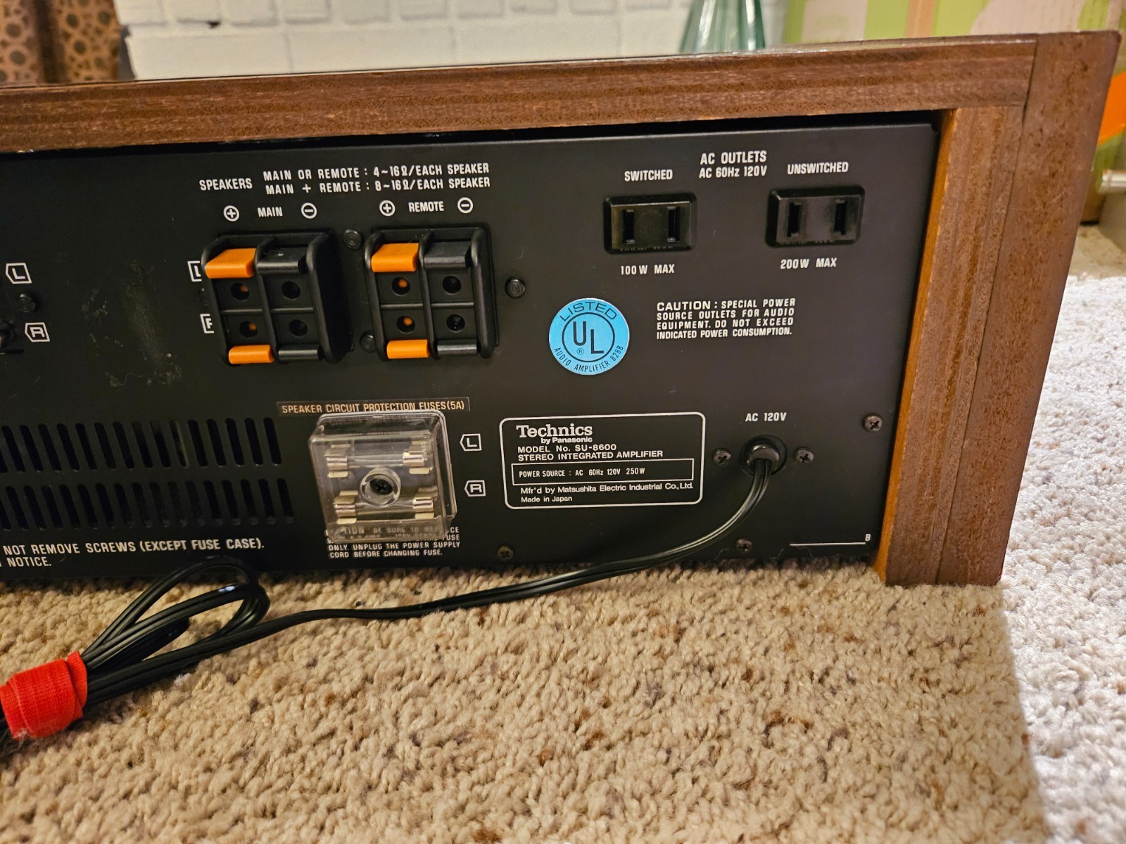 Technics SU-8600 Integrated Amplifier - Fully Serviced, recapped, LED