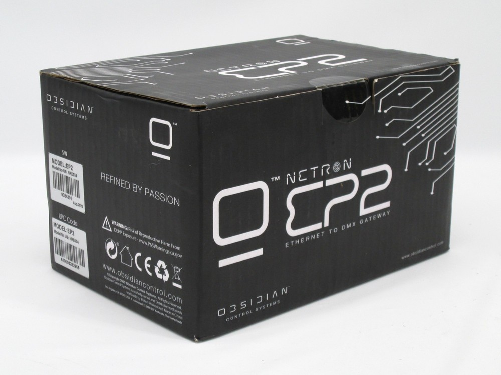 Obsidian Control Systems Netron EP2 - Compact Ethernet to DMX Gateway
