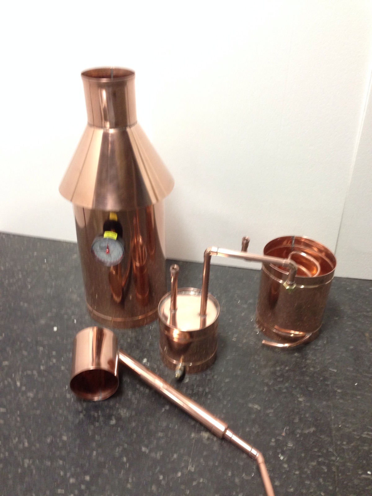 Copper Moonshine Still-Thumper and Worm-Heavy Pot Still StillZ 6 Gallon