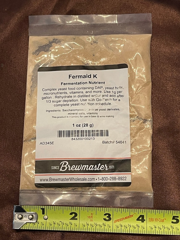 Fermaid K Fermentation Nutrient 1 ounce package Brewmaster