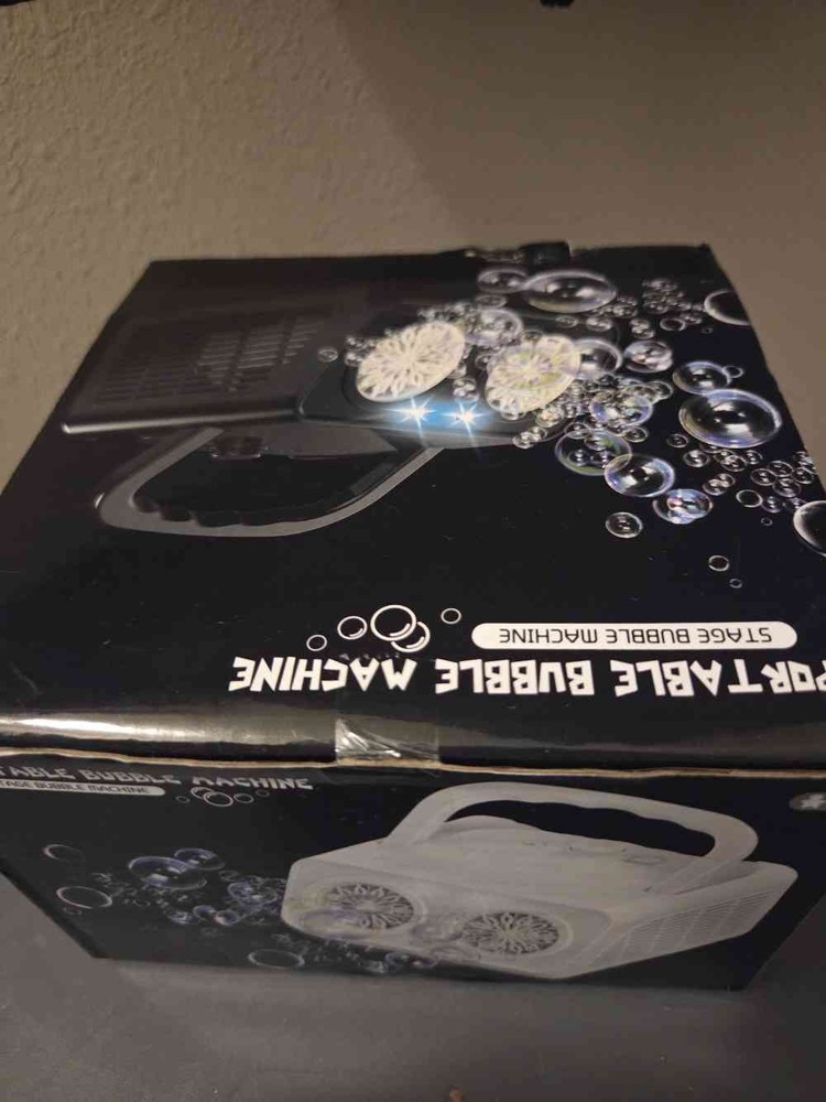 Portable Automatic Bubble Machine Stage DJ Party White