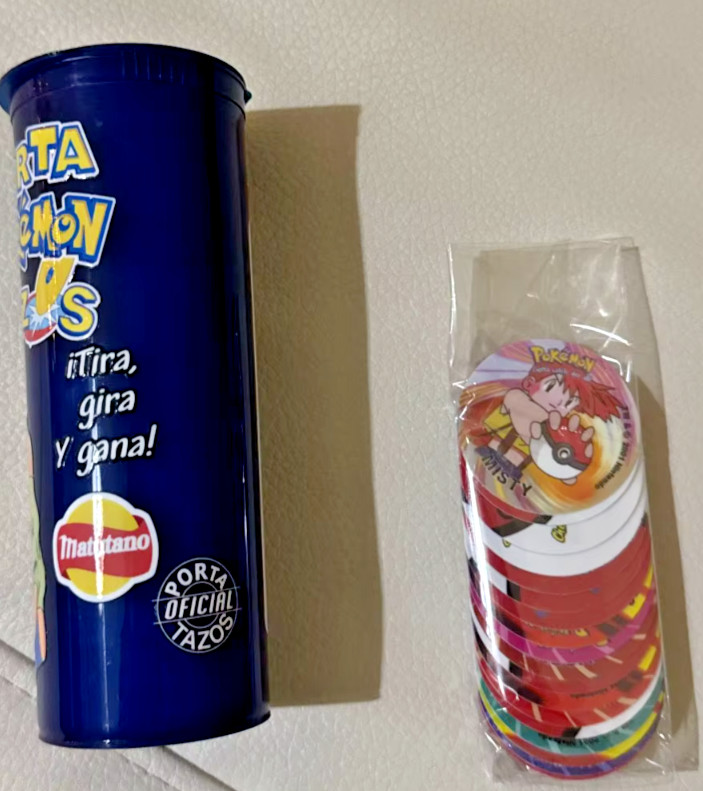 Pokemon Tazos 151/151 Generation 1 - With Plastic Bottle