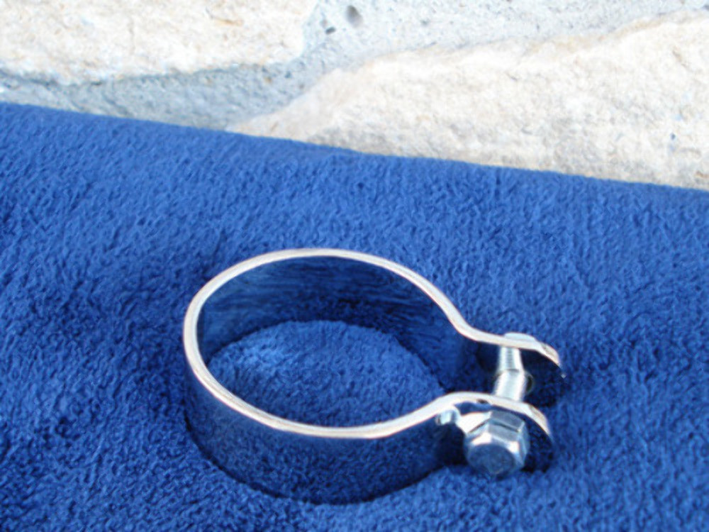1 3/4" CHROME PLATED EXHAUST PIPE CLAMP 4 HARLEY