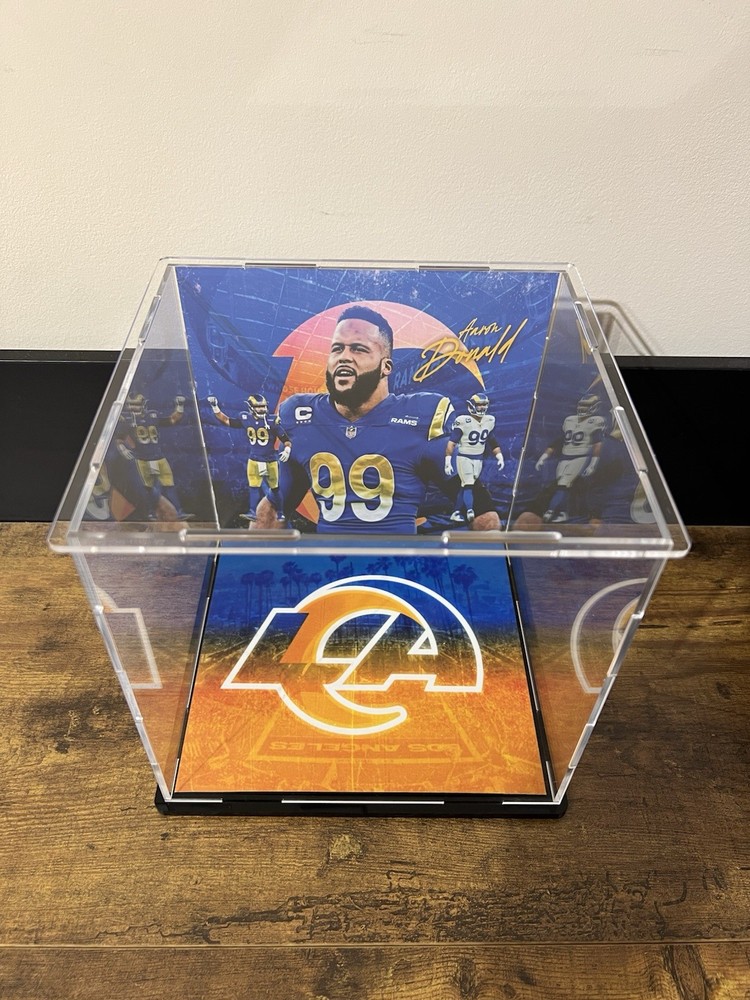 Aaron Donald Custom Mini Helmet Display or Card Display - Rams