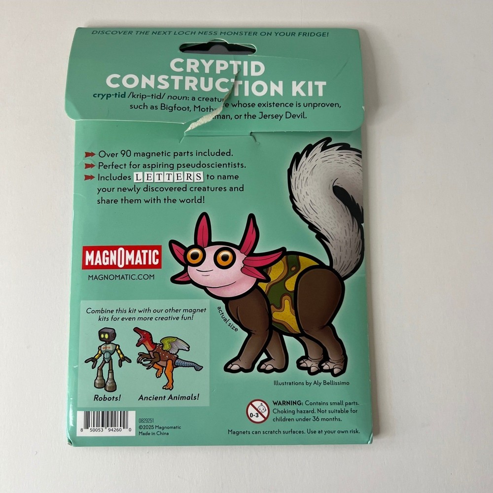 Magnomatic Cryptid Construction Kit 90+ Mix & Match Magnets NIP Rip Pkg