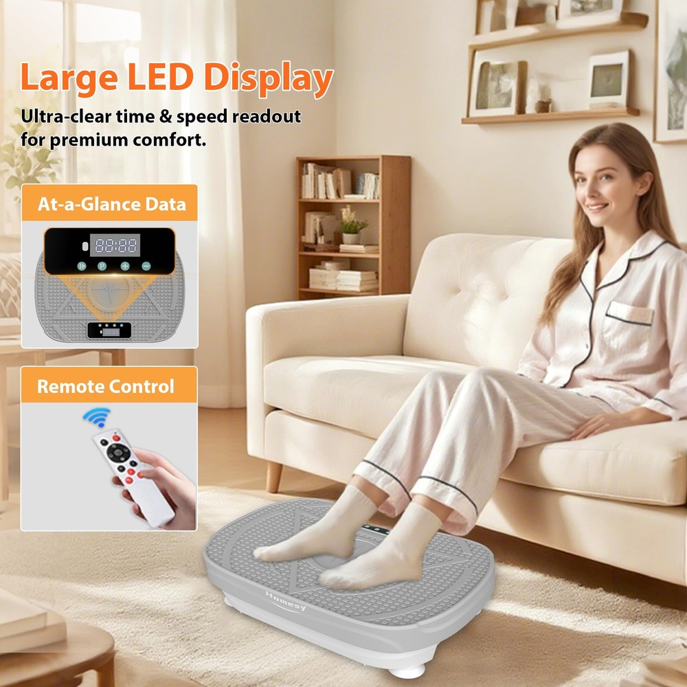 Vibration Platform Exercise Machine – Whole Body Workout, Fat-Burning & Lymph...