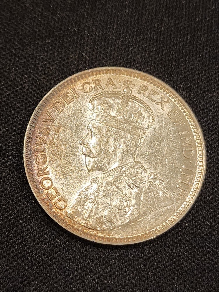 1919 Canada 25 Cents Silver Coin