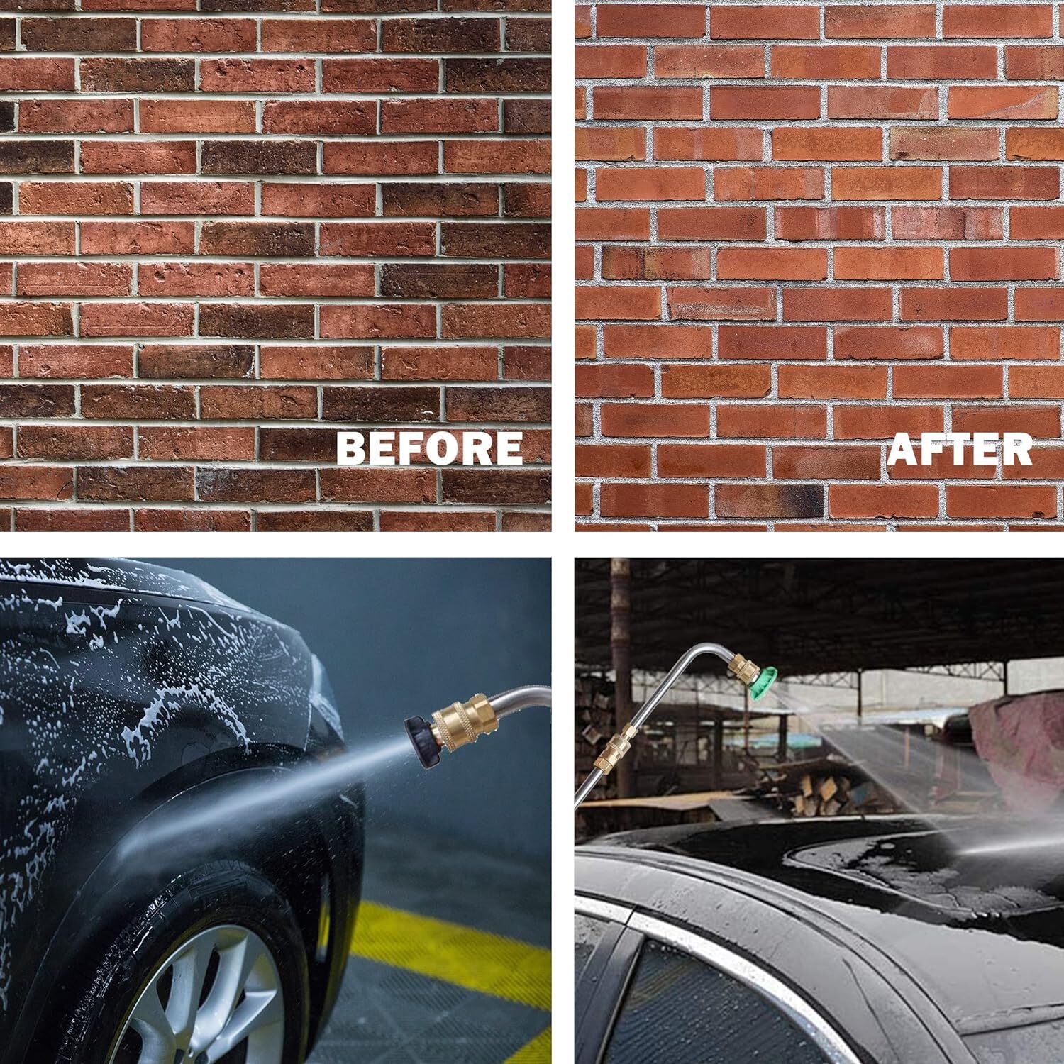 120 inch Pressure Washer Extension Wand, Replaceable Upgraded Power Washer Lance