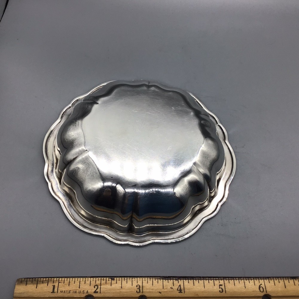 Vintage Silverplate Small Dish 5-1/2” Dia X 1-1/4” Deep