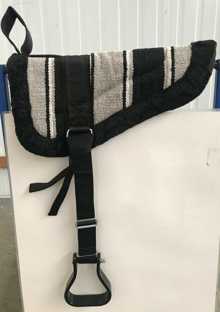 Bare Back Riding Pad with Removable Stirrups from Pet Lovers NZ (Hack Size)