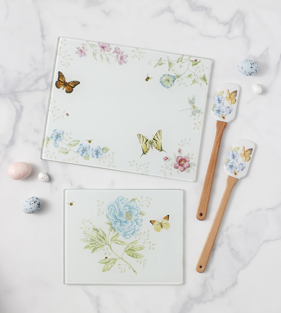 Butterfly Meadow Prep Board, Glass, Small