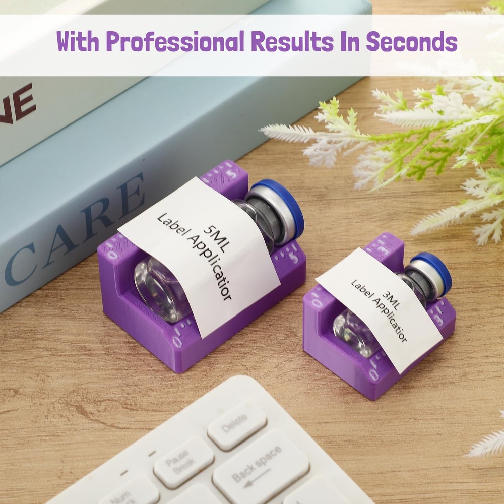 2 Pcs Vial Label Applicator Bottle Labeling Application Tool for Small Jars Esse
