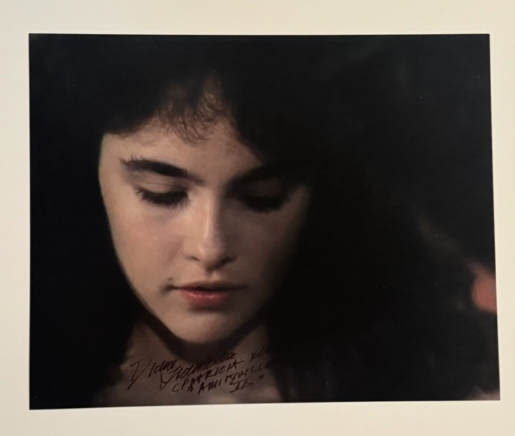 DIANE FRANKLIN SIGNED 8x10 PHOTO ACTRESS AUTOGRAPHED AMITYVILLE II MOVIE COA