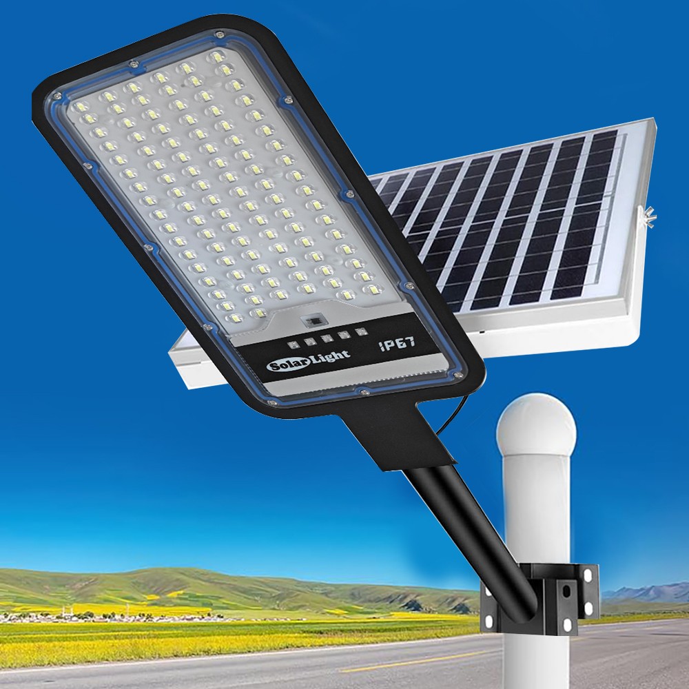 Commercial Solar Street Lights Outdoor Dusk to Dawn Solar Super Bright Aluminum
