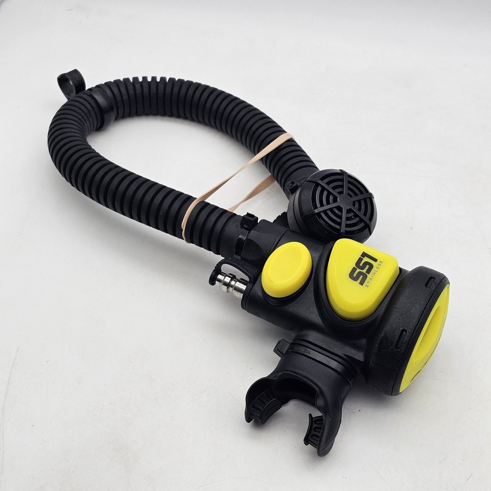 Atomic Aquatics SS1 Stainless Safe Second - Octo/Inflator - Yellow.
