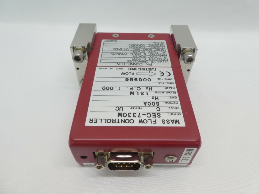 STEC SEC-7330M Mass Flow Controller MFC SEC-7330 1 SLM H2 Working Surplus
