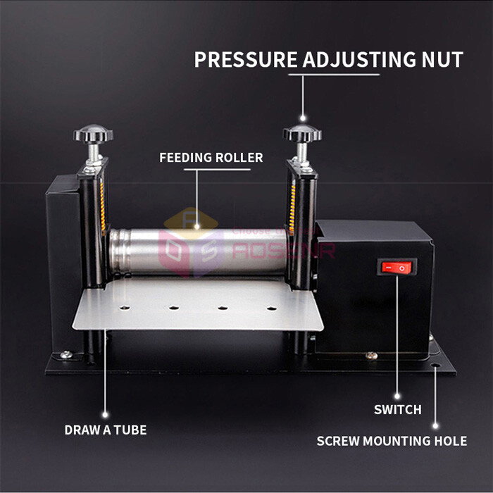 Electric Leather Drawing Machine Shoulder Strap Cylinder leather Press laminator