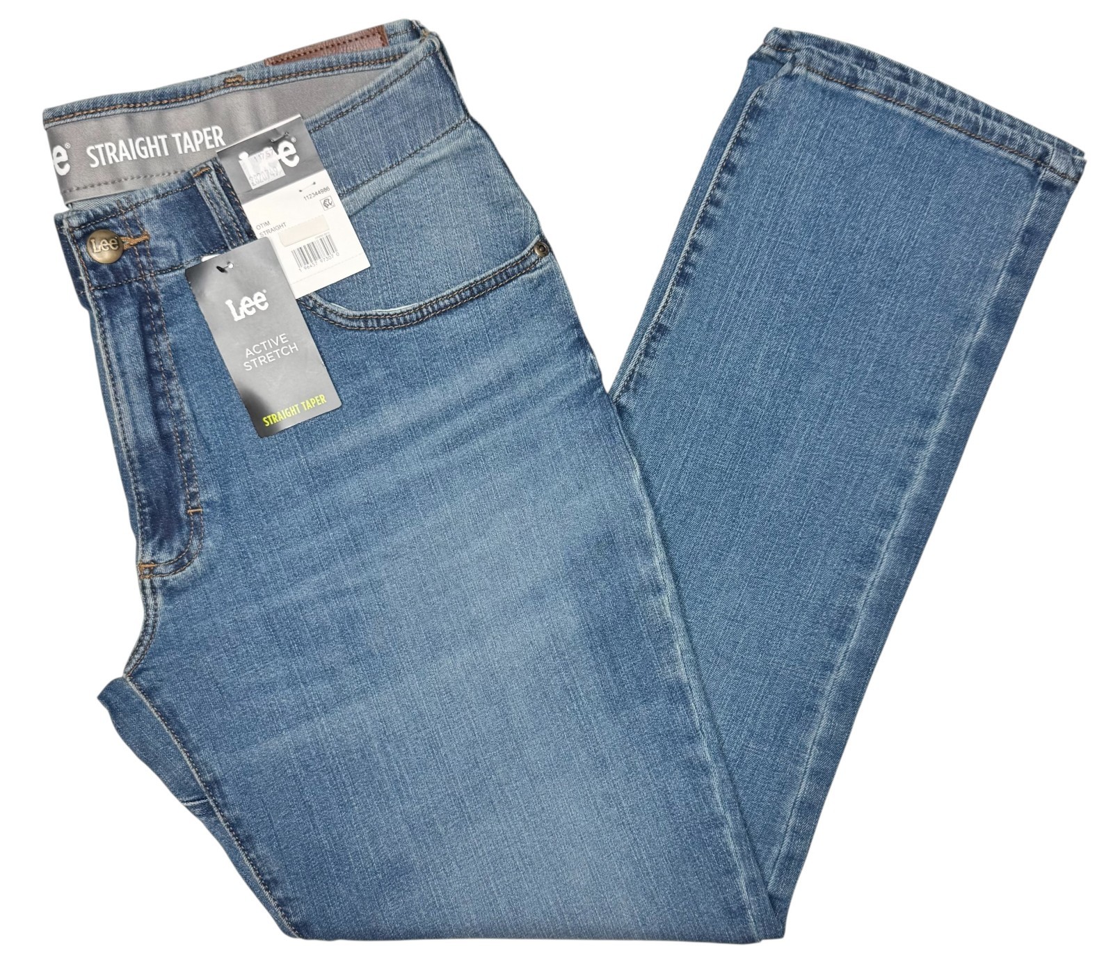 Lee #11757 NEW Men's Motion Flex Waistband Active Stretch Straight Taper Jeans