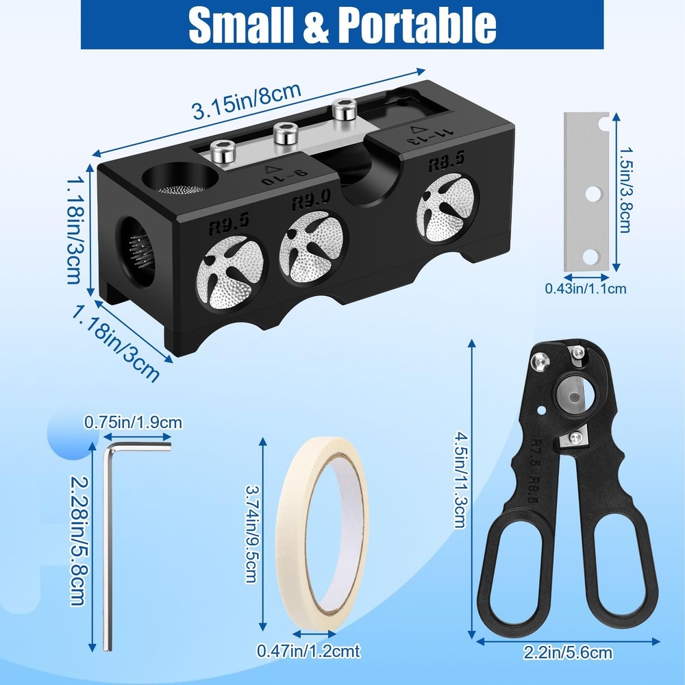 Billiards Pool cue Tips Replacement kit, Professional Billiards Accessory for...