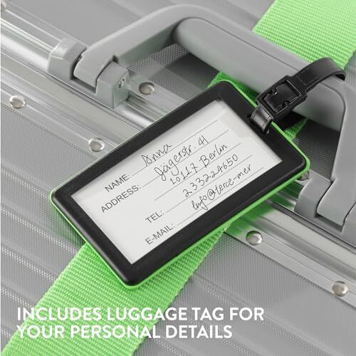 TSA Luggage Strap - Secure Adjustable Strap for Suitcases with Light Green