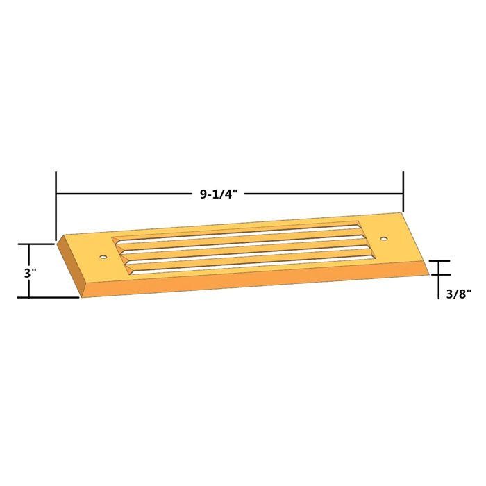 Outdoor Step Light Brass LED Low Voltage Wall Light Louvered Pampa Lighting