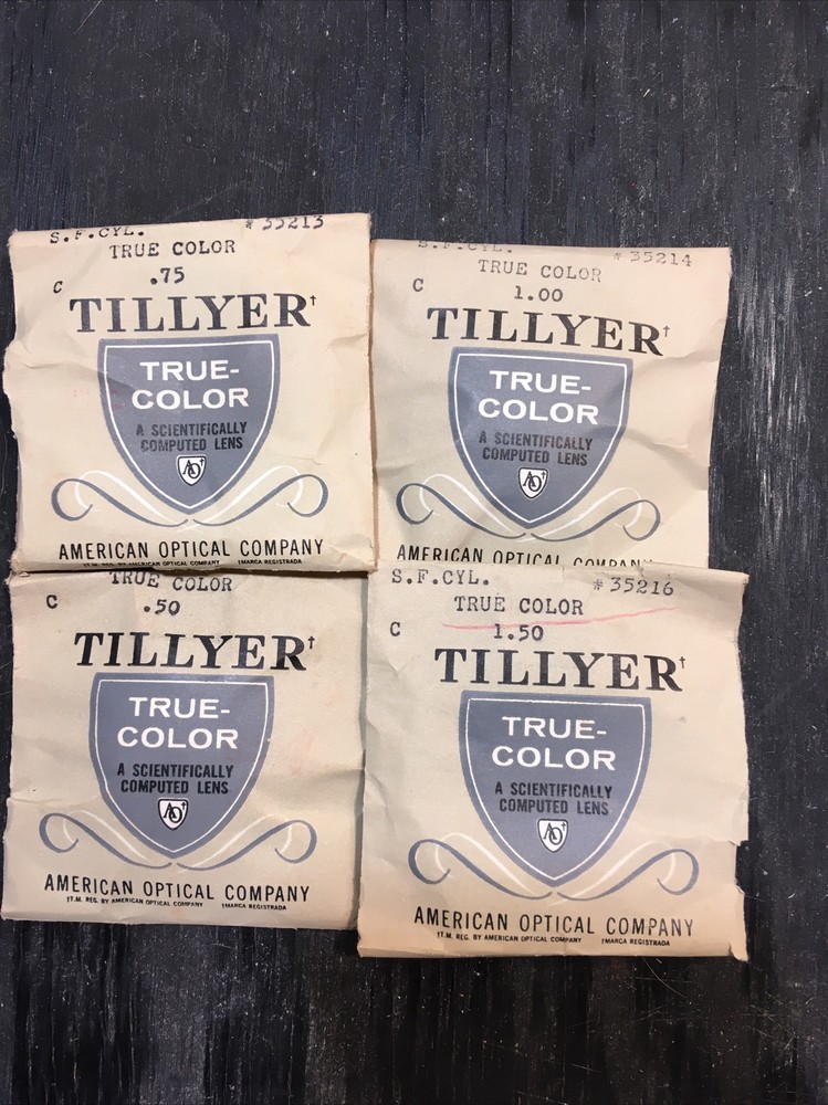 tillyer optical lenses vintage