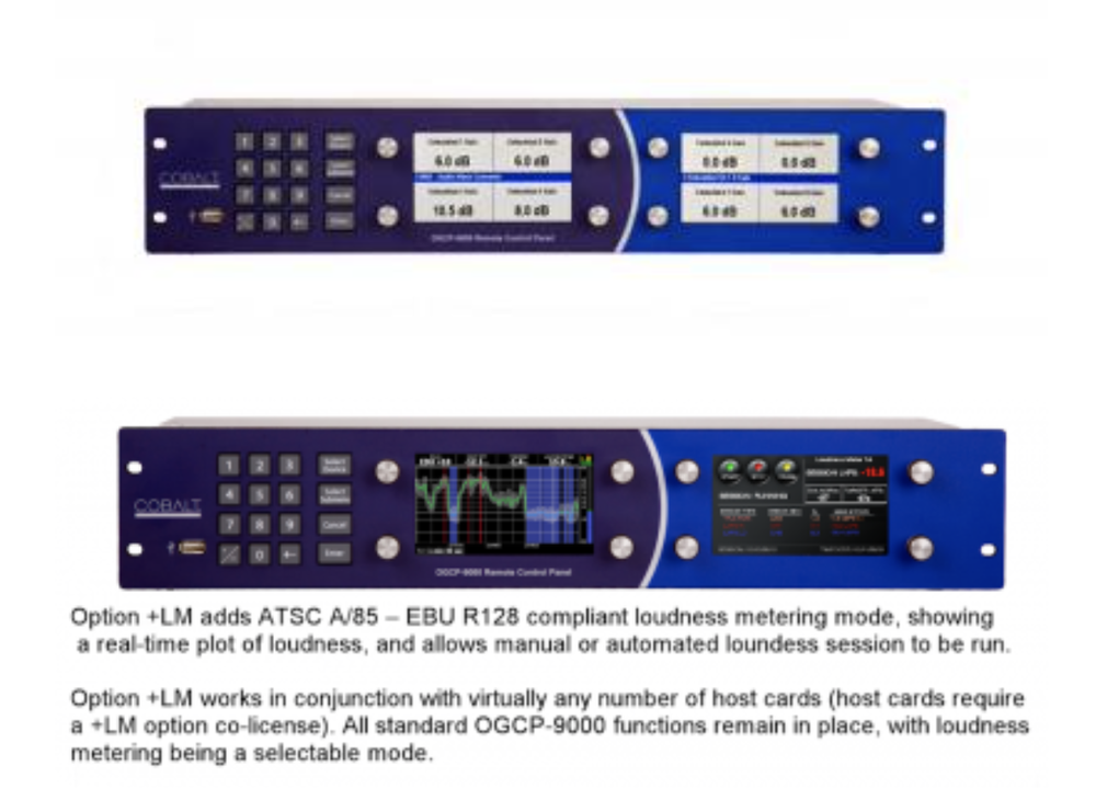 COBALT OGCP-9000 2RU Remote Control Panel for OpenGear Frame