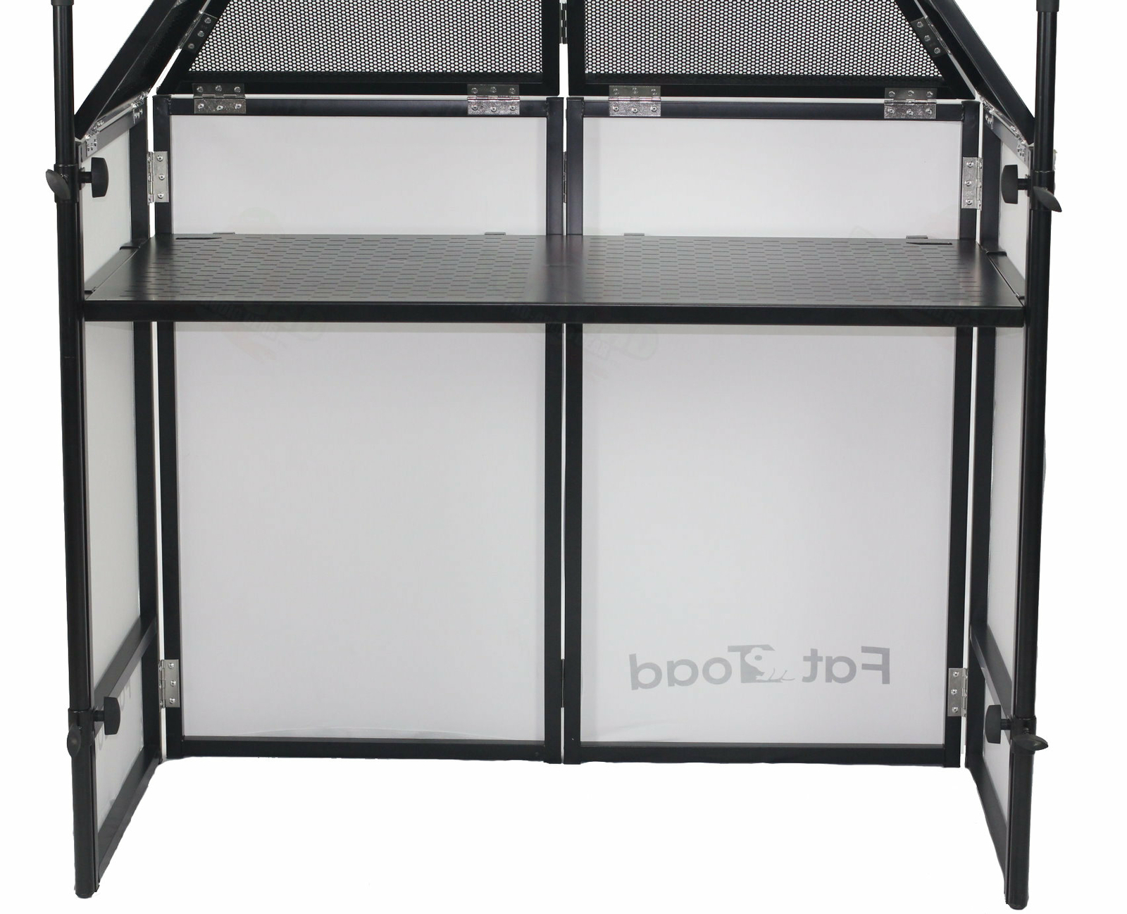 DJ Booth Table Lighting Truss Stand System - Foldable Panel Stage Platform Scrim