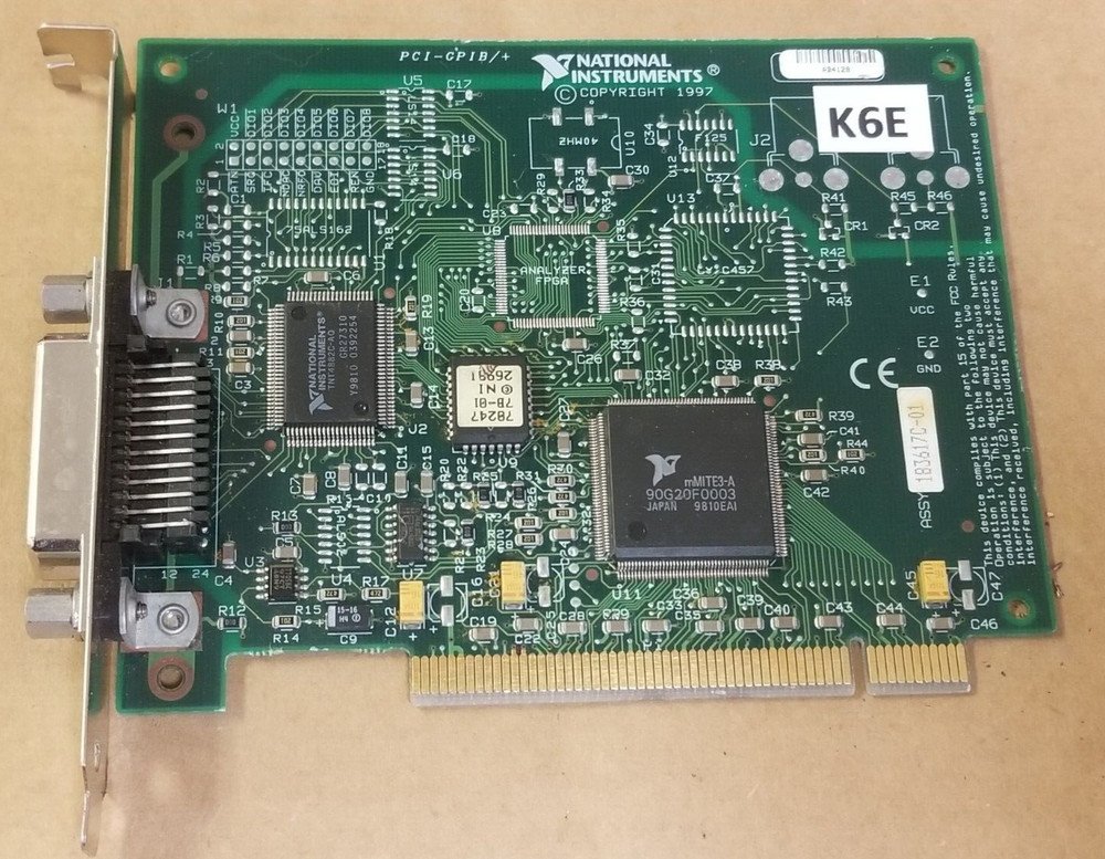 National Instruments PCI-GPIB IEEE-488.2 Interface Circuit board Card PCB #K6E