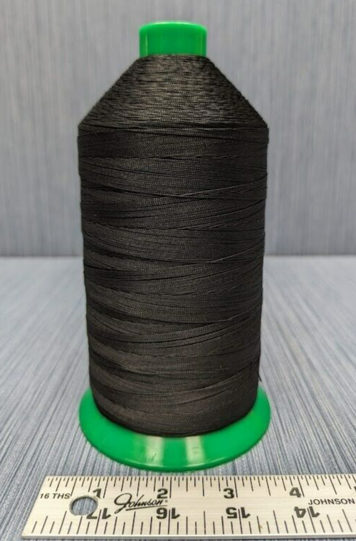 DirecTex THA-SERA 3000 yd Bonded Polyester Sewing Thread Cone Black 16oz