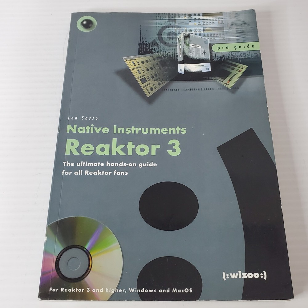 Native Instruments Reaktor 3 Paperback By Len Sasso Pro Guide Boom