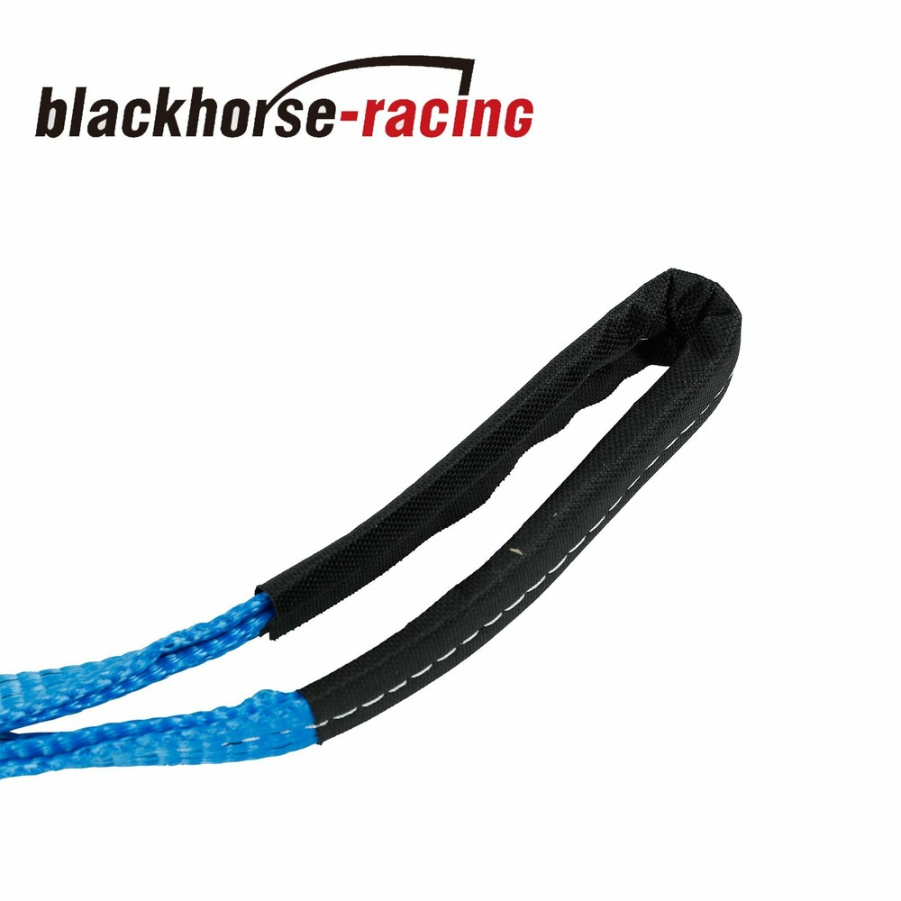 2" 20Ft Heavy Duty Tow Strap 20000 LB Capacity +D-Ring Hook