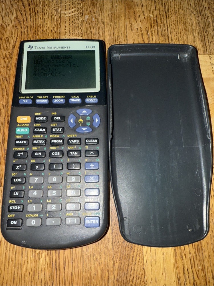 Texas Instruments TI-83 Graphing Calculator With Cover - Tested working