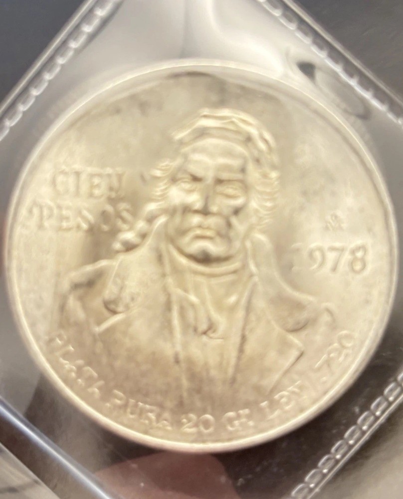 1978 Mexico Silver 100 Pesos Coin