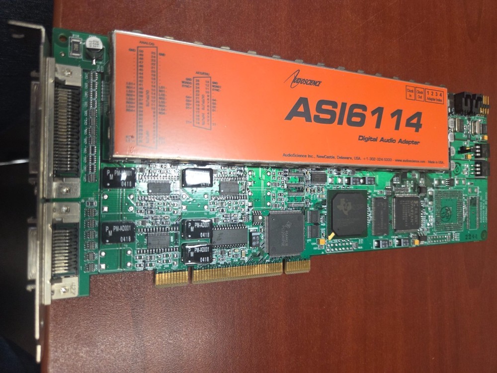 AudioScience ASI6114 AES Digital Balanced Analog Multichannel Audio Broadcast
