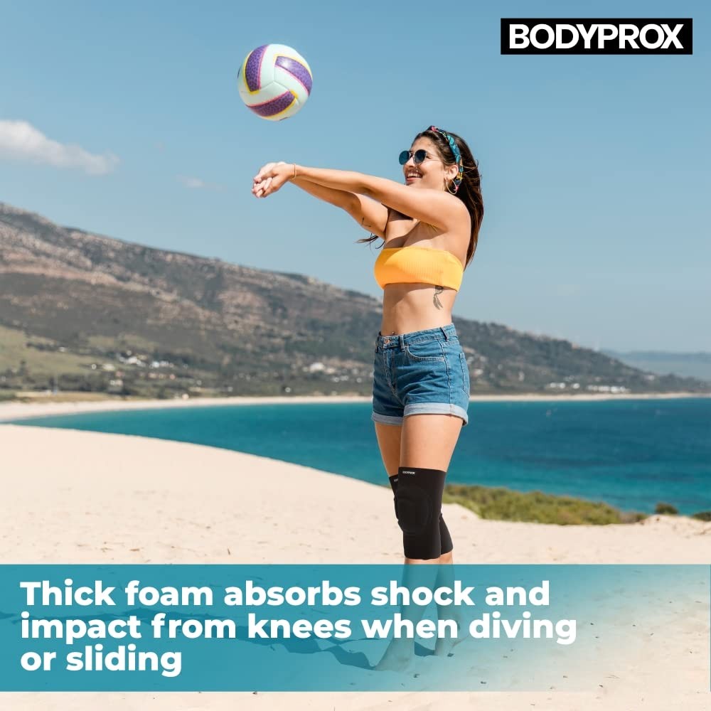 Thick Sponge Anti-Slip Knee Pads Black Protective Sleeve Collision Avoidance