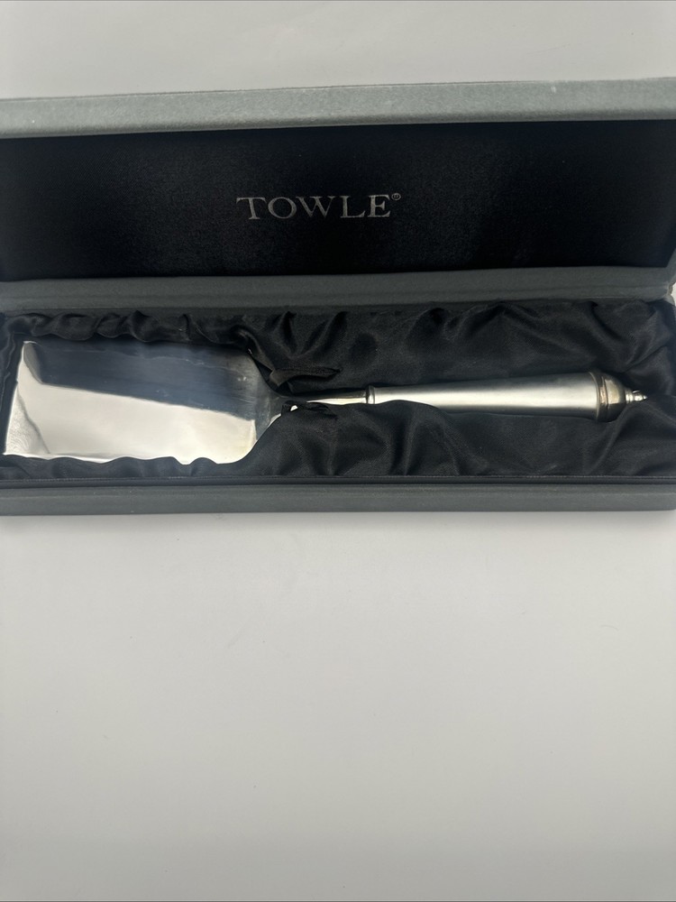 Towle Copenhagen Silverplate Lasagna Server Solid Piece 11" Original Box