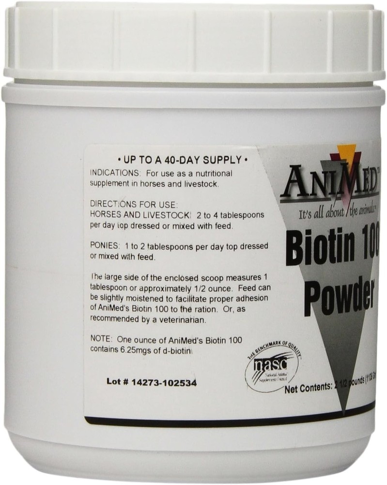 AniMed Biotin 100 Powder 100 2.5 Pound