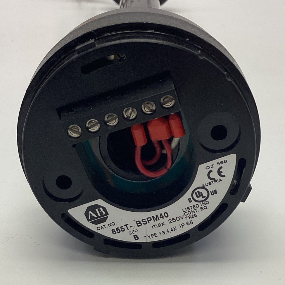 Allen Bradley 855T-BSPM40 Stack Light Black Pole Base 70mm, 250 VAC Max