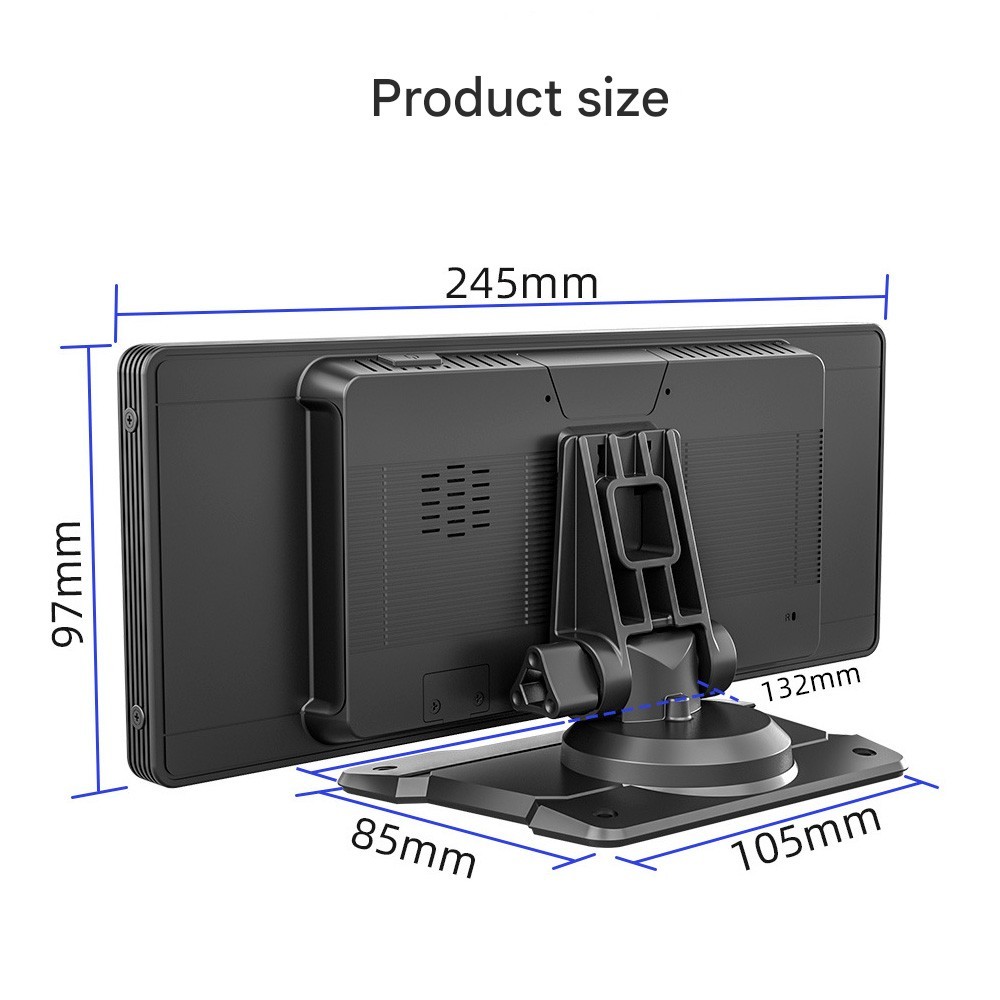 10.26" 2K Car Portable Wireless Apple CarPlay Android Auto Touch Screen Radio