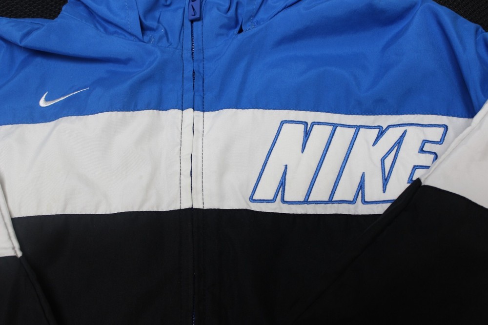 Boys size 5 Nike spring jacket blue black white
