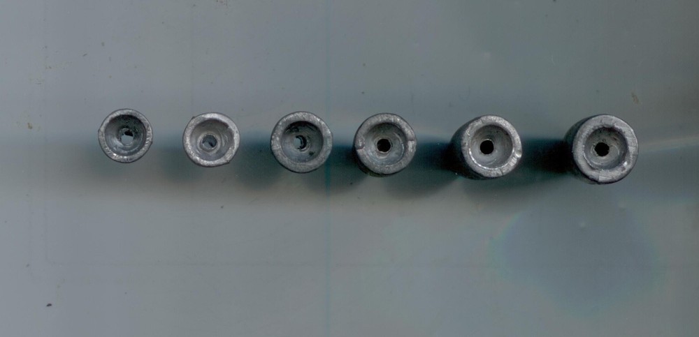 3/8oz LEAD WORM WEIGHTS - 10 PER PACK - BY S & J's TACKLE BOX