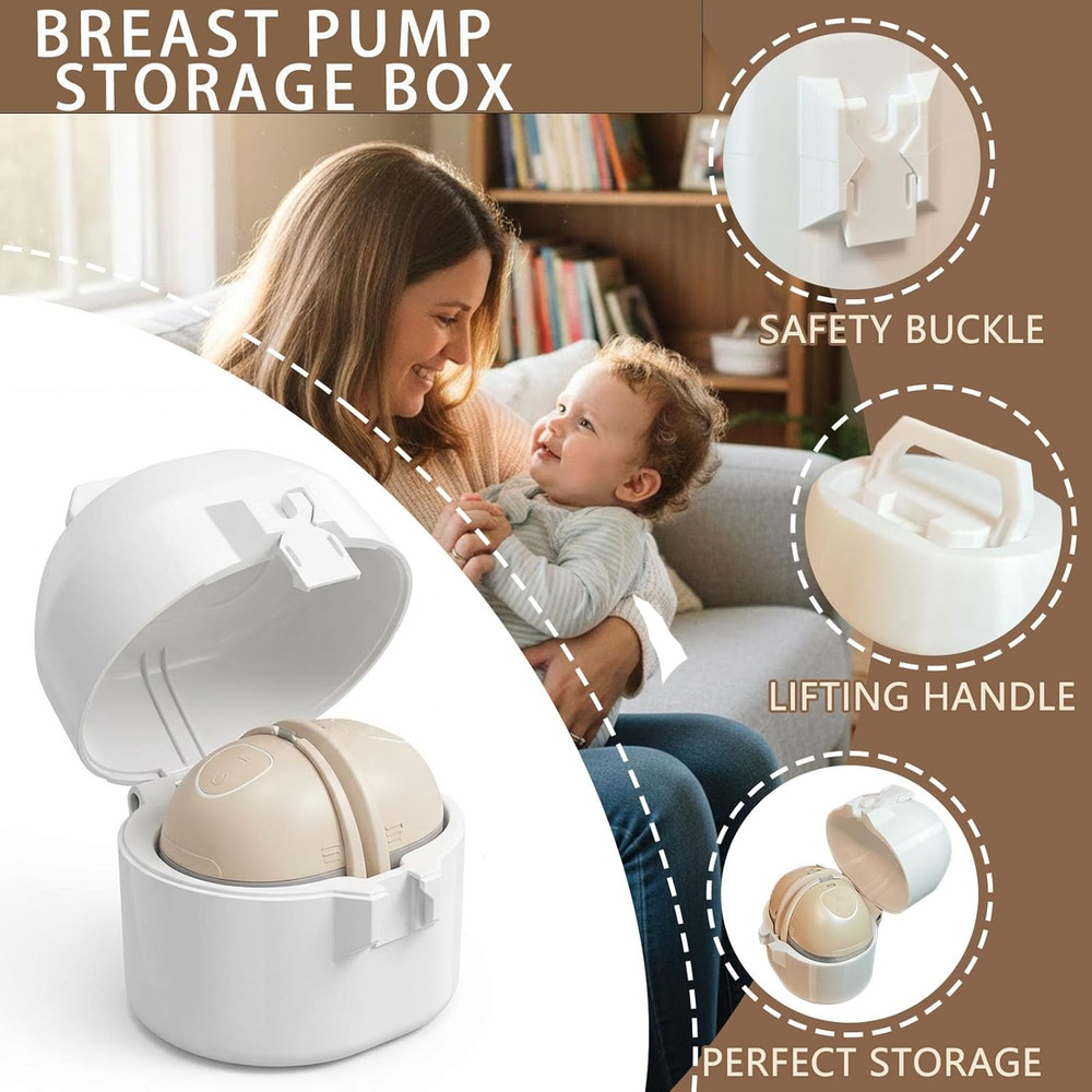 Breast Pump Case for Fridge Compatible with Eufy S1 Pro, E10, E20 - Leak-Proof U