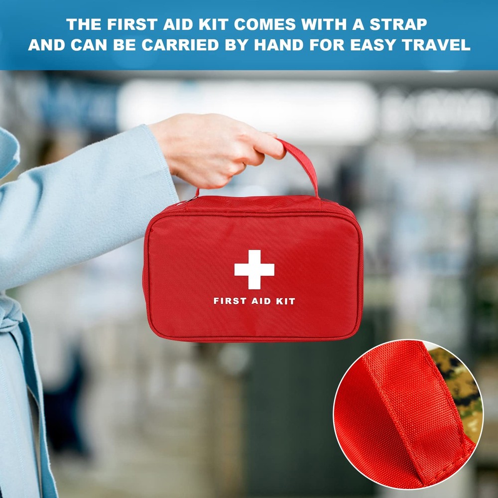 6pcs First Aid Bag Empty, Waterproof Durable First Aid Kit Bag Empty with Zip...