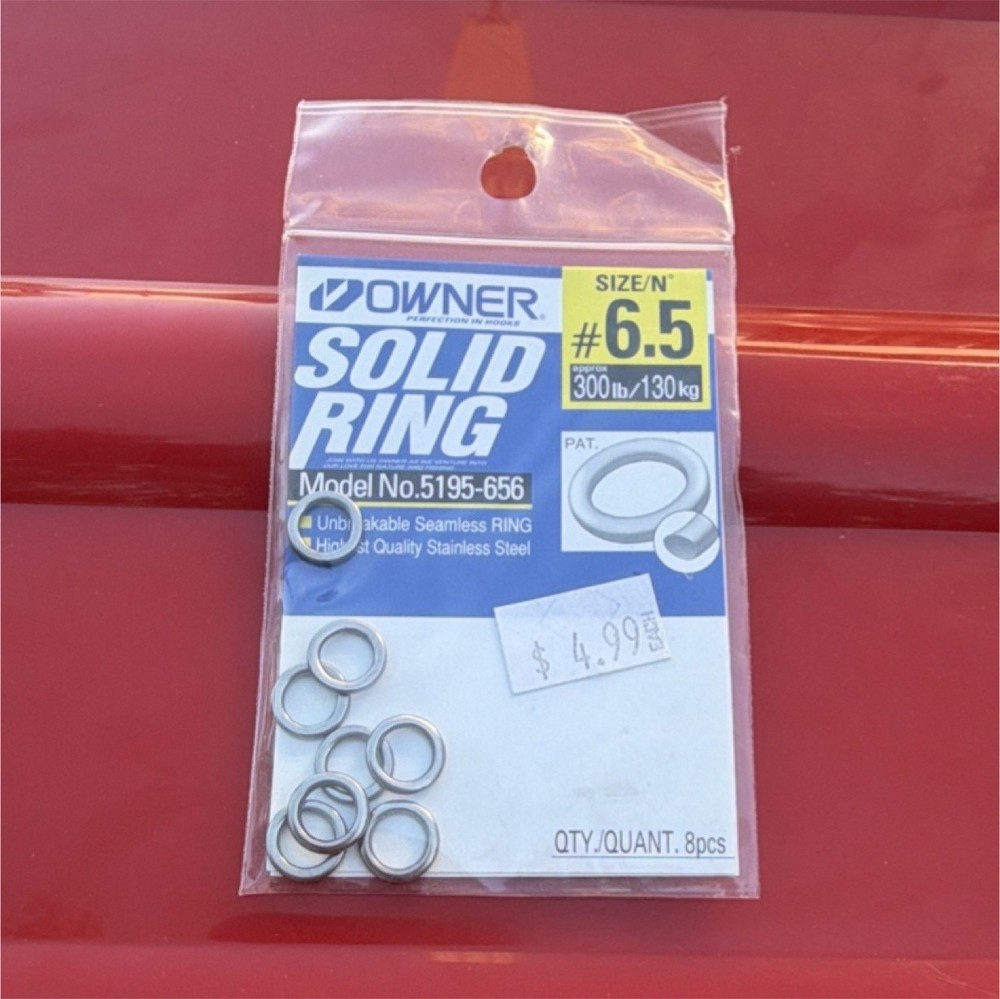 Owner 5195-656 Solid Split Rings 300 LB Silver Stainless Steel 8 Pack