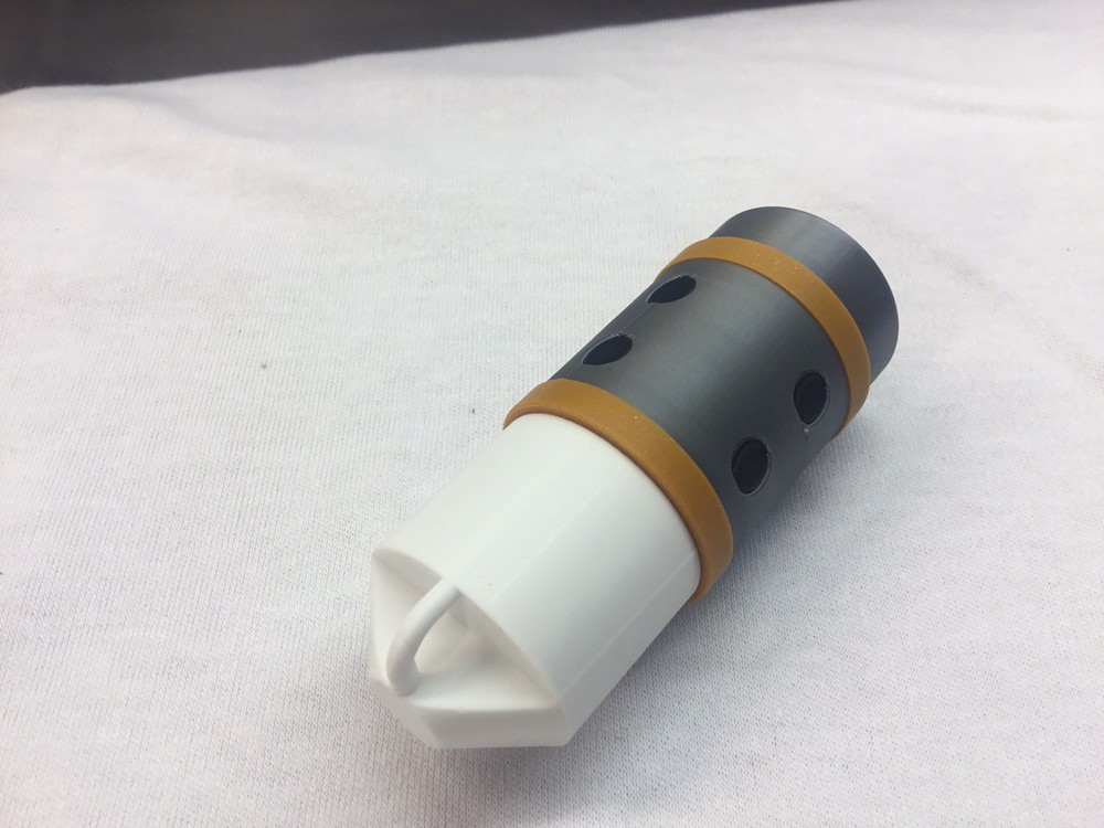 Estes Sidewinder Parachute plug-Replacement Pre-painted For Flying Scale Model