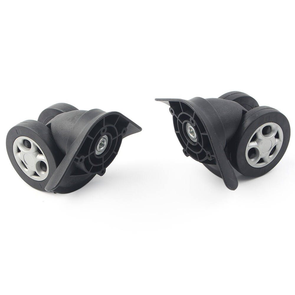 2pcs Replacement Luggage Spinner Wheel Environmentally PVC plastic Black