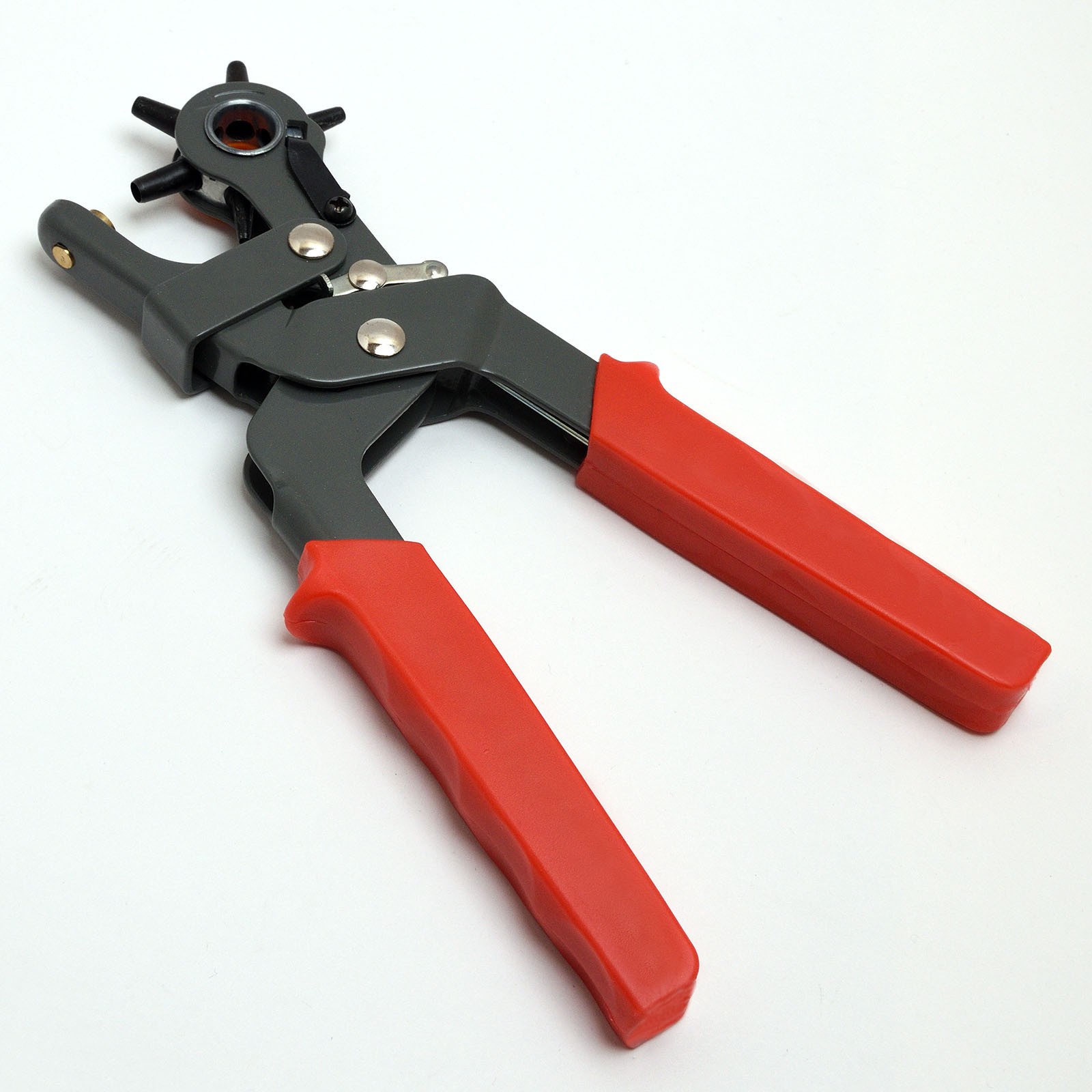 Leather Hole Punch Heavy Duty 6 Sized Holes 9-1/2" Hand Pliers Belt Punches