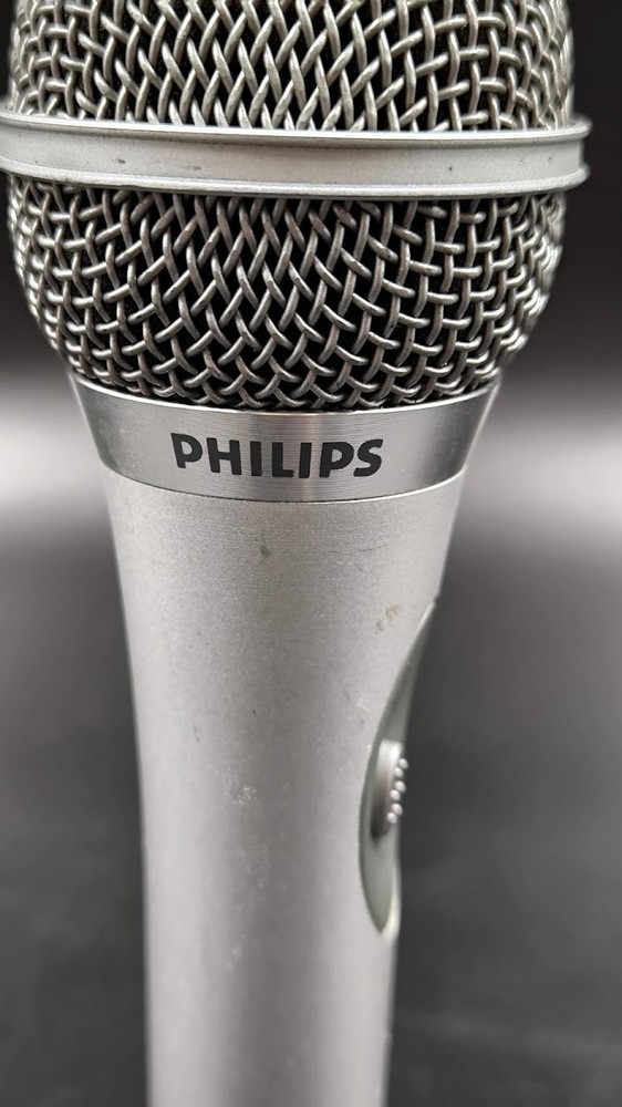 Philips SBC MD695 Microphone Used Working Silver