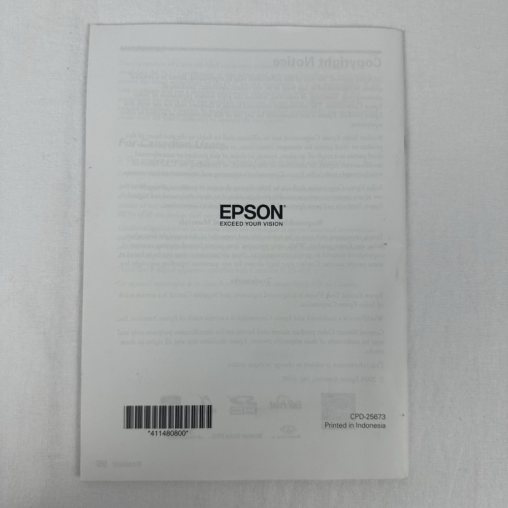 Epson WorkForce 600 Series Printer Manuals - Quick Guide & Network Installation